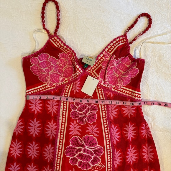 FARM RIO Summer Sunrise Embroidered Linen Maxi Dress - Picture 13 of 17